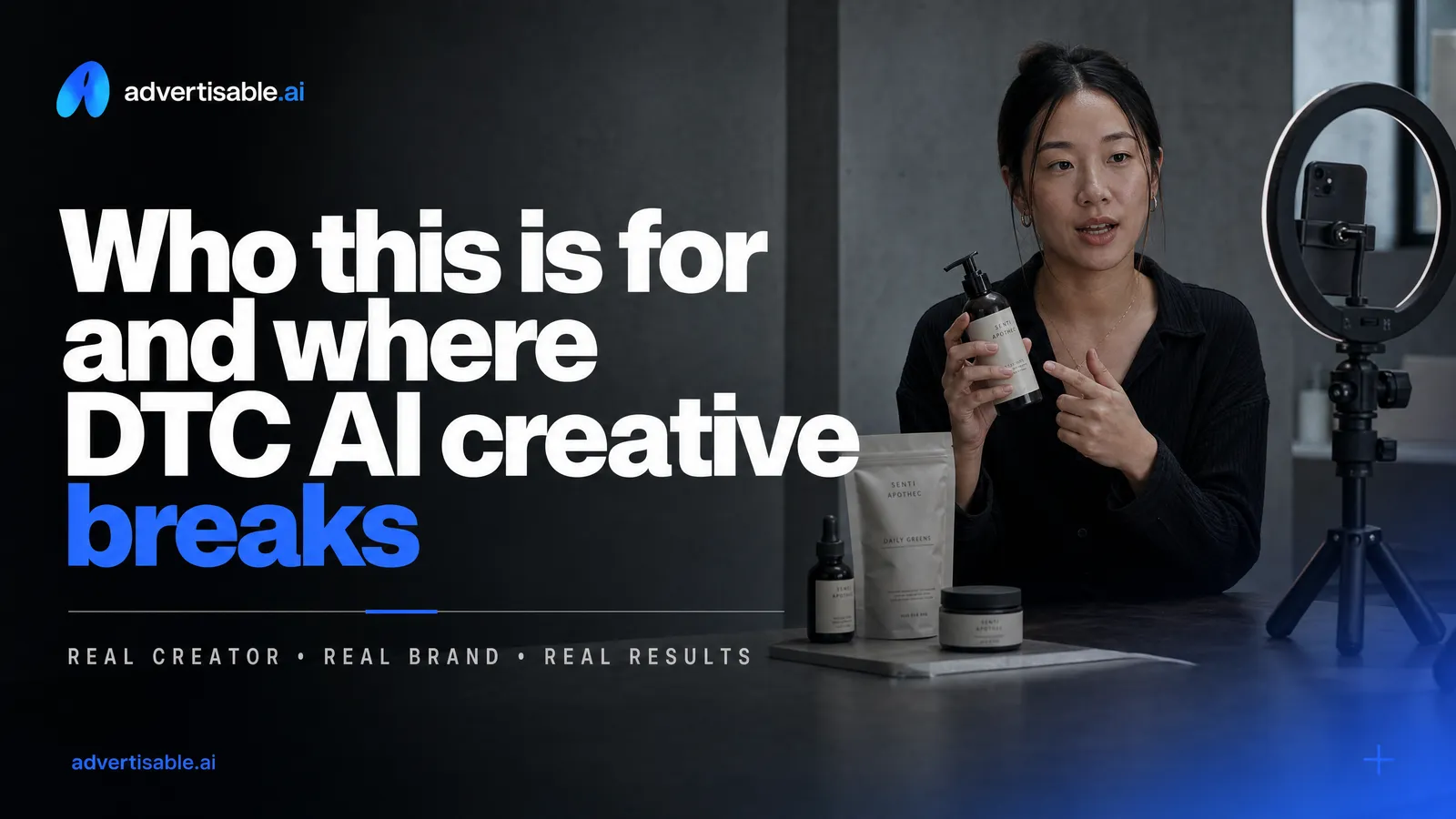 Who this is for and where DTC AI creative breaks