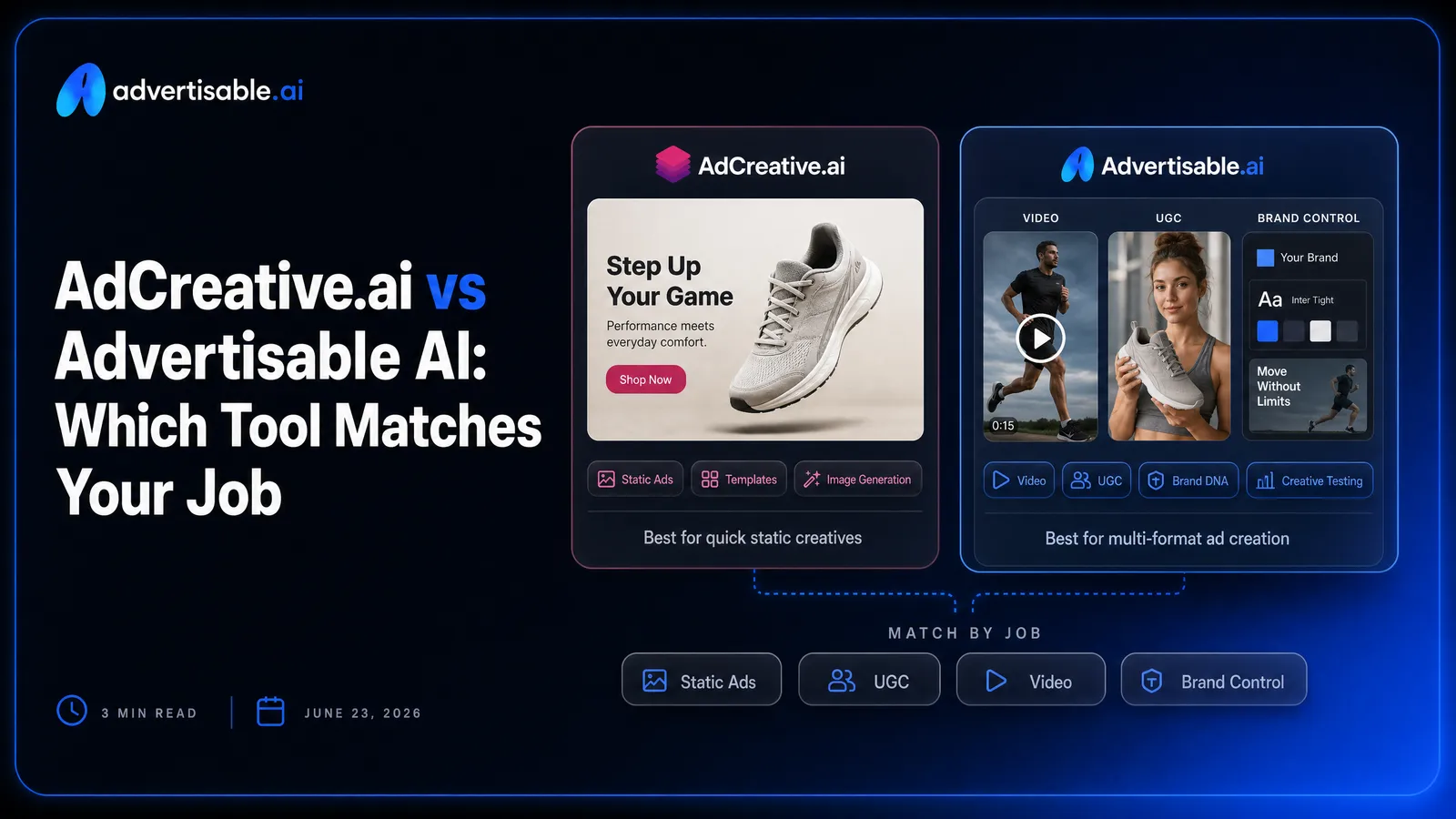 AdCreative.ai vs Advertisable AI: Which Tool Matches Your Job