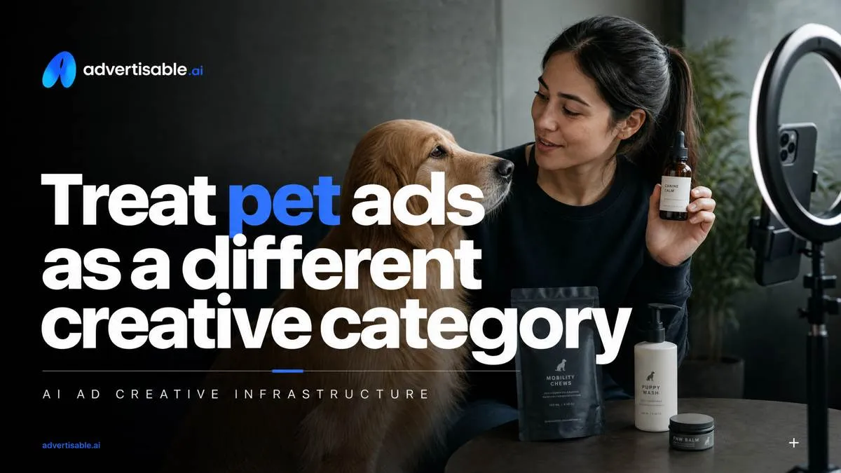 Treat pet ads as a different creative category