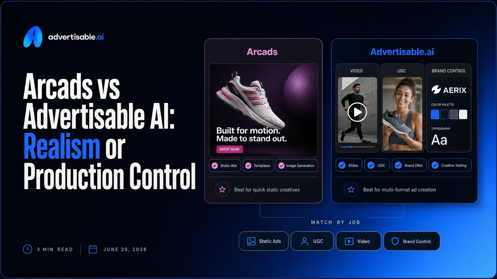 Arcads vs Advertisable AI: Realism or Production Control