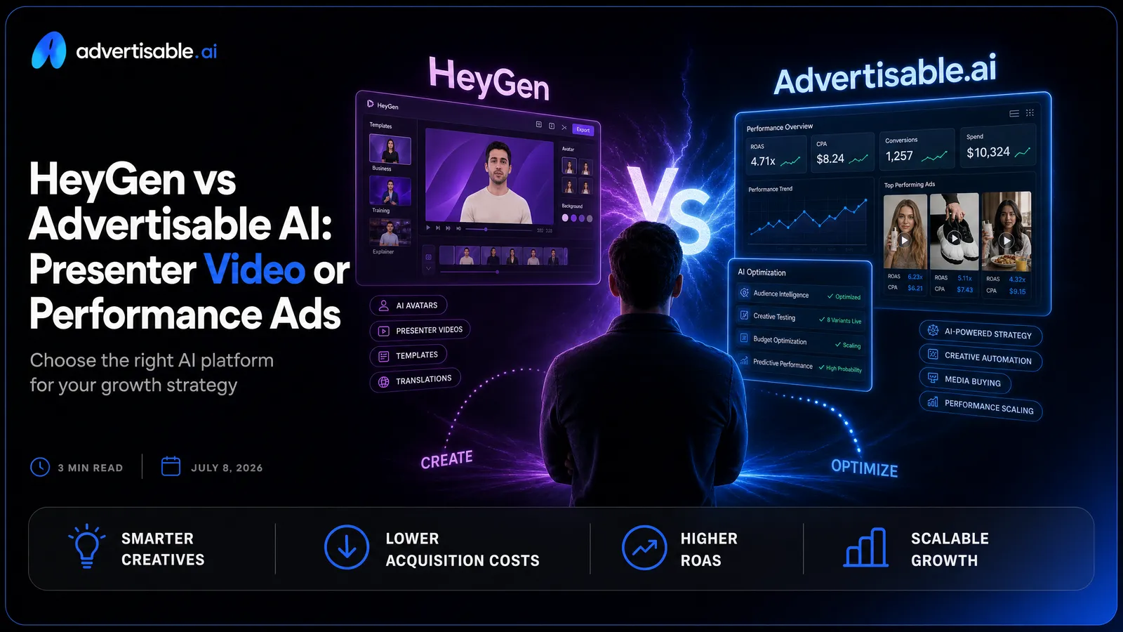 HeyGen vs Advertisable AI: Presenter Video or Performance Ads