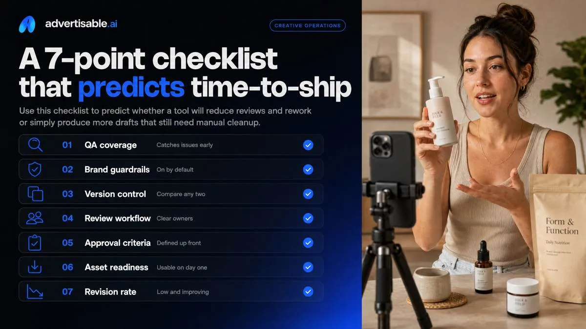 A 7-point checklist that predicts time-to-ship