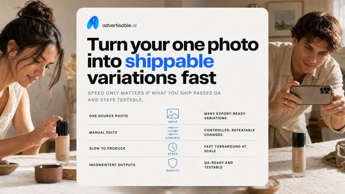 Turn your one photo into shippable variations fast