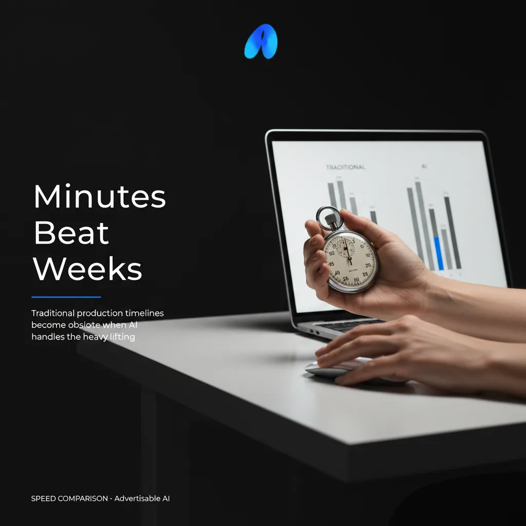 How this compares to traditional production (weeks vs minutes)