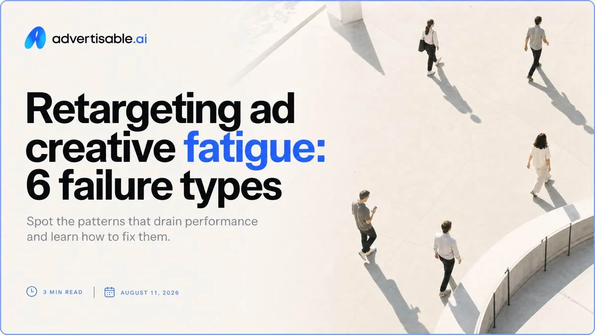 Retargeting ad creative fatigue: 6 failure types