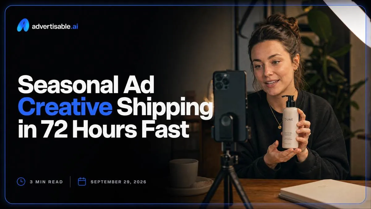Seasonal Ad Creative Shipping in 72 Hours Fast