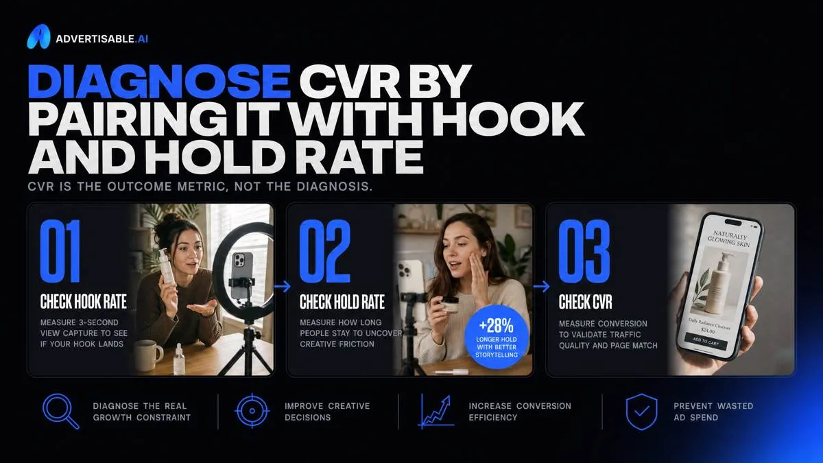 Diagnose CVR by pairing it with hook and hold rate