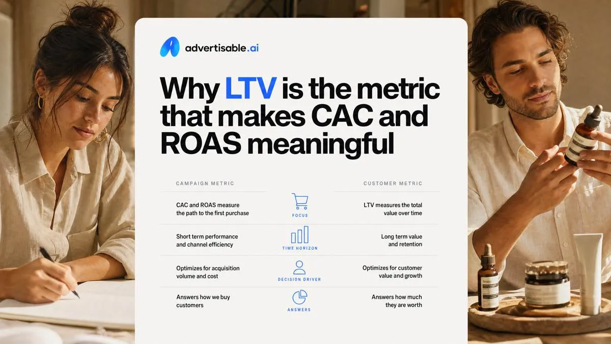 Why LTV is the metric that makes CAC and ROAS meaningful