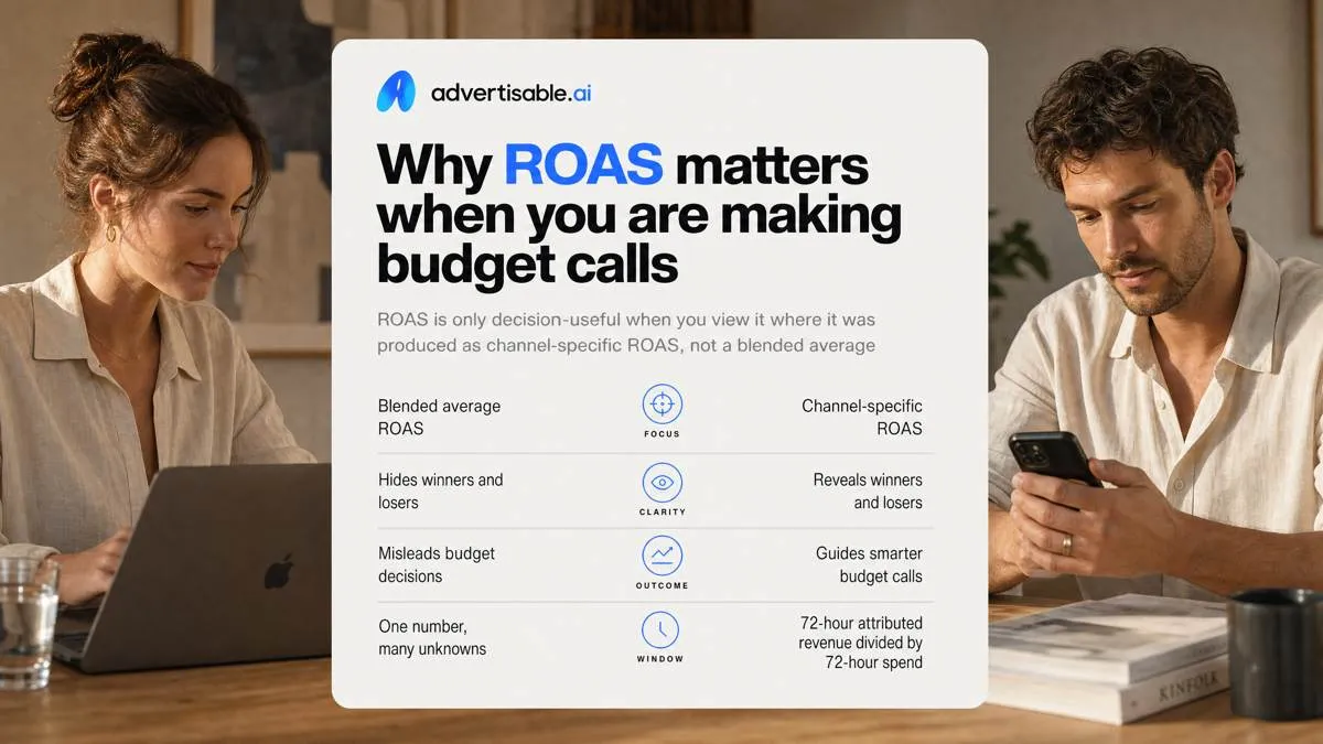 Why ROAS matters when you are making budget calls