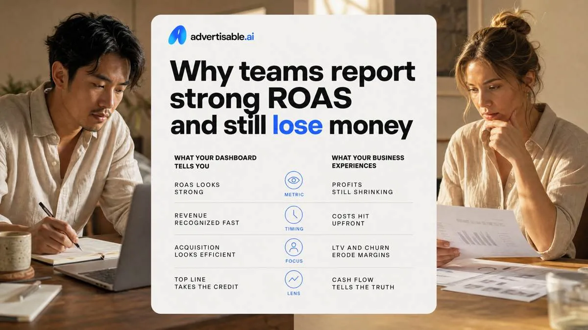 Why teams report strong ROAS and still lose money