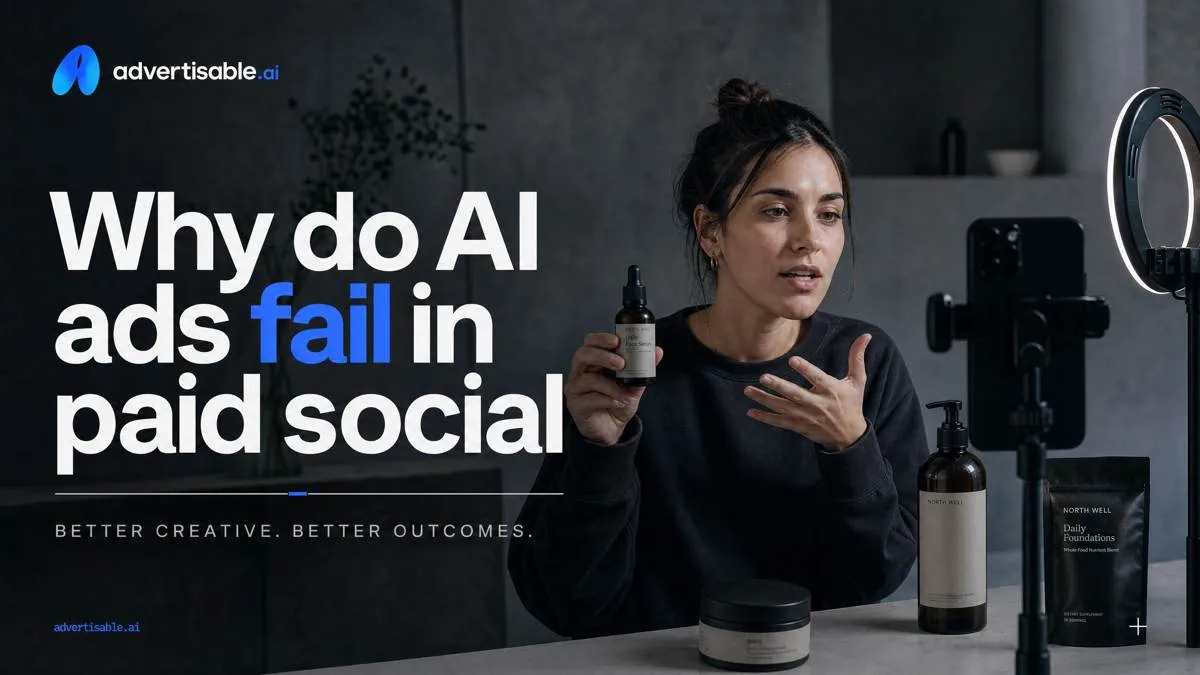 Why do AI ads fail in paid social?