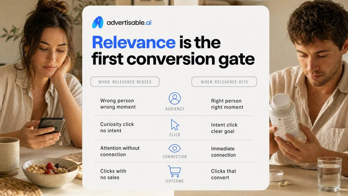 Relevance is the first conversion gate